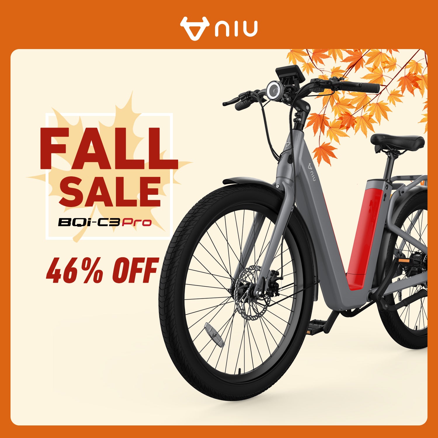 NIU BQi-C3 Pro Bike Glossy Gray