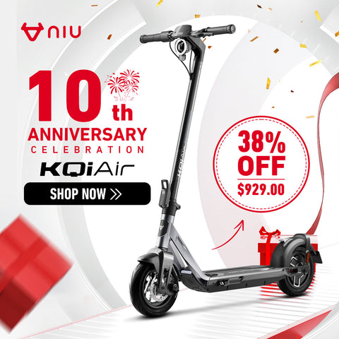 NIU KQi Air Lightest Electric Scooter 20mph | Range 31 miles