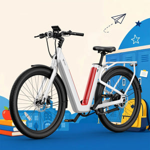 NIU BQi-C3 Pro Ebike White Speed 20mph | Range 90 miles