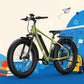 BQi Fat Tire 300 Off-Road Ebike (Step-over) Green Speed 20mph | 50 miles