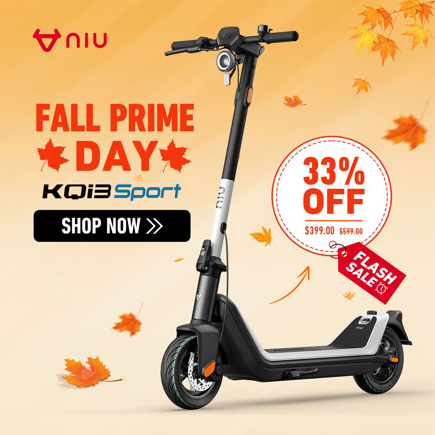 NIU KQi3 Sport Electric Scooter 17.4mph | Range  24.9 miles