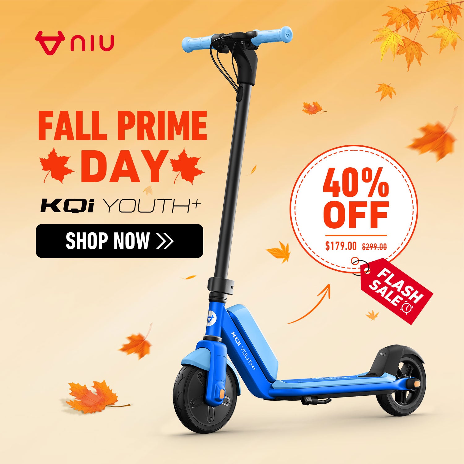 NIU KQi Youth Electric Kids Kick Scooter 10mph | Range 6.2mph