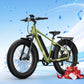 BQi Fat Tire 300 Off-Road Ebike (Step-over) Green Speed 28mph | 50 miles