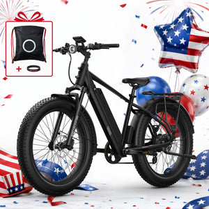 BQi Fat Tire 300 Off-Road Ebike (Step-over) Black Speed 28mph | 50 miles