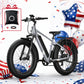 BQi Fat Tire 300 Off-Road Ebike (Step-over) Grey Speed 28mph | 50 miles