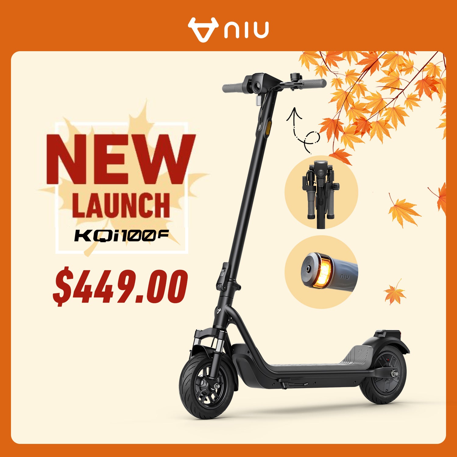 NIU KQi 100F Electric Kick Scooter