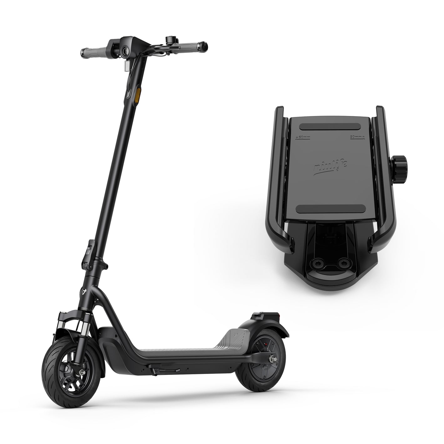 NIU KQi 100F Electric Scooter & Phone Holder Bundle