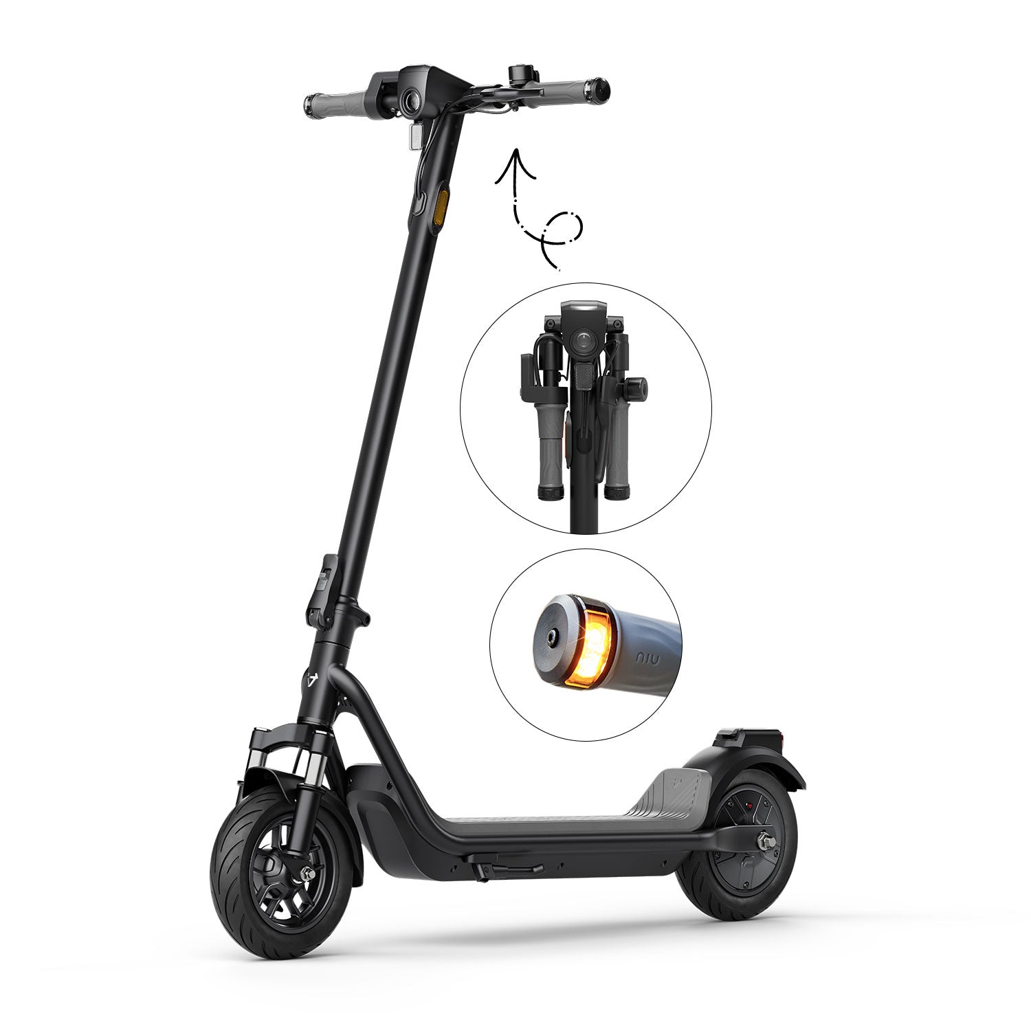 NIU KQi 100F Electric Scooter & NIU Helmet Bundle
