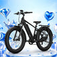 BQi Fat Tire 300 Off-Road Ebike (Step-over) Black Speed 28mph | 50 miles