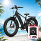 BQi Fat Tire 300 Off-Road Ebike (Step-over) Black Speed 28mph | 50 miles
