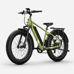 BQi Fat Tire 300 Off-Road Ebike (Step-over) Green Speed 28mph | 50 miles