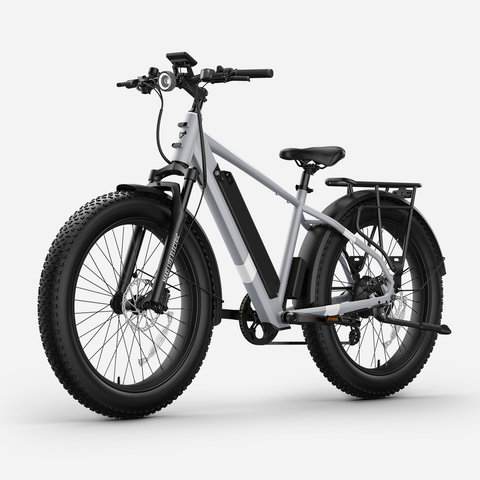 BQi Fat Tire 300 Off-Road Ebike (Step-over) Grey Speed 28mph | 50 miles