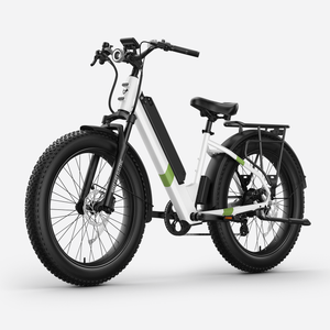 BQi Fat Tire 300 Off-Road Ebike (Step-through) White Speed 28mph | 50 miles
