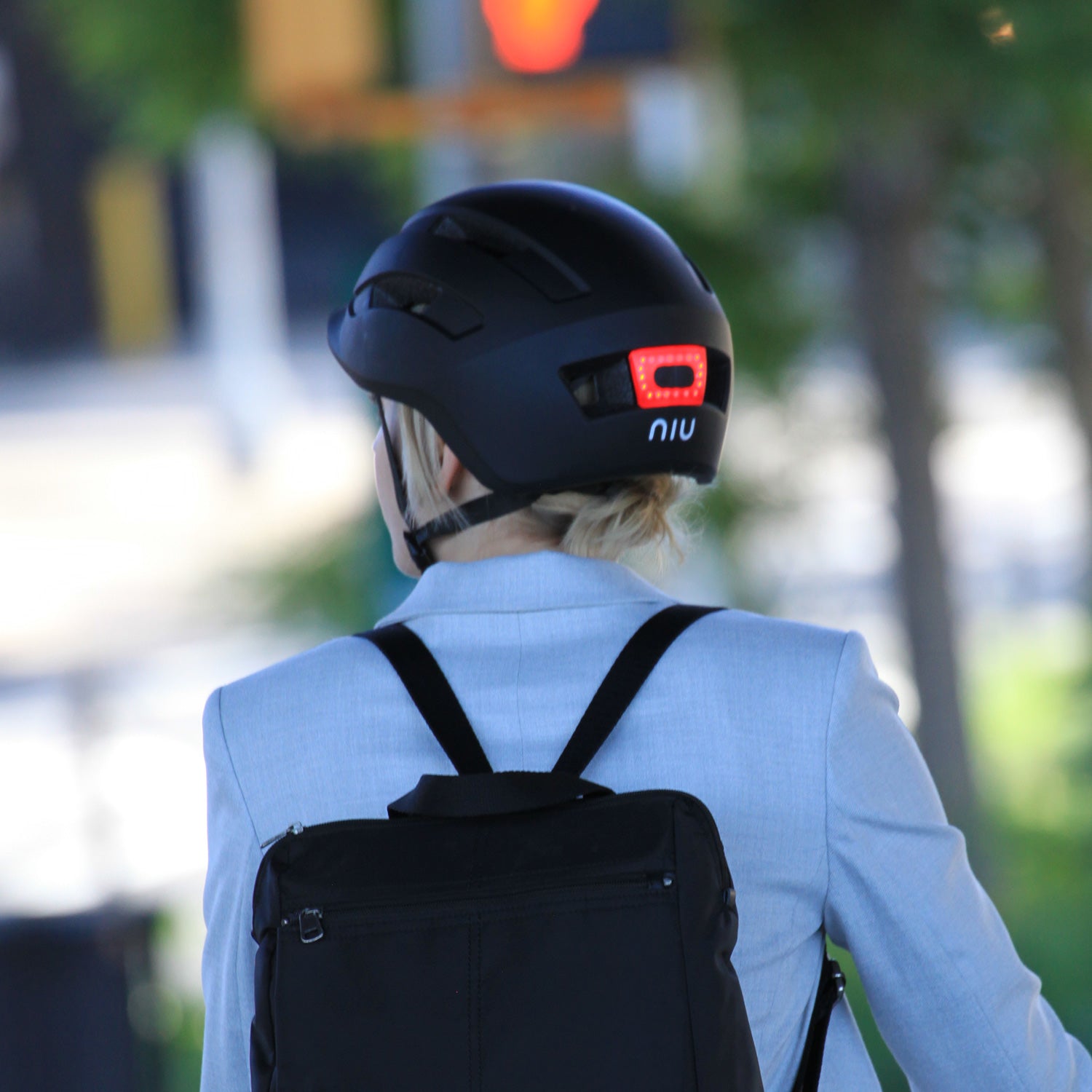 bike scooter helmets NIU KQi3 Electric Scooter Helmet with LED Light