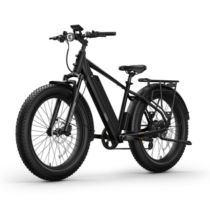 BQi Fat Tire 300 Off-Road Ebike (Step-over) Black Speed 28mph | 50 miles