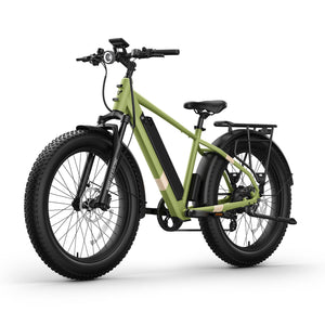BQi Fat Tire 300 Off-Road Ebike (Step-over) Green Speed 28mph | 50 miles